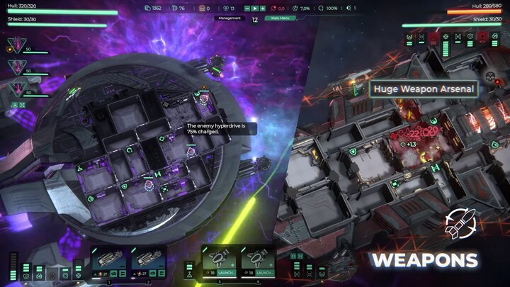 Aperçu du gameplay de Trigon: Space Story