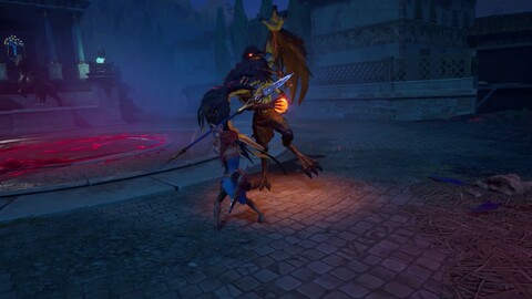 Boss : aperçu d'Eulalia the Prayee dans le RPG d'action Asterigos