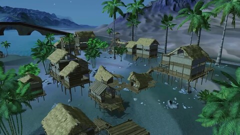 Aperçu des maisons de joueurs de Chimeraland