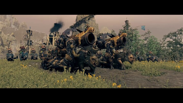 Cinématique du monde des Royaumes Ogres de Total War Warhammer III