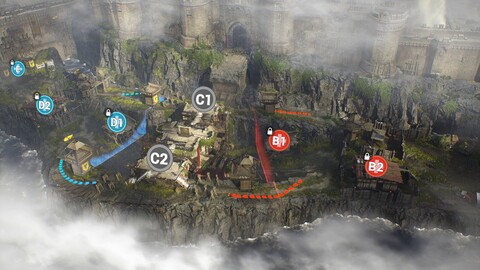 Présentation de la carte Moshabarg du jeu d'arène Warhaven (mode Assaut)