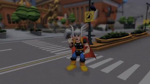 Les héros Marvel de Super Hero Squad Online