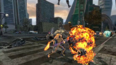 Combats dans la bêta de DC Universe Online