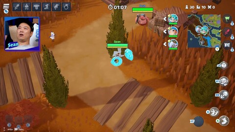 Le jeu d'arène Battle Crush illustre son gameplay