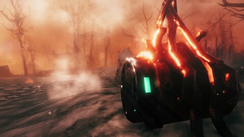 Aperçu du gameplay de la contrée des Ashlands de Valheim