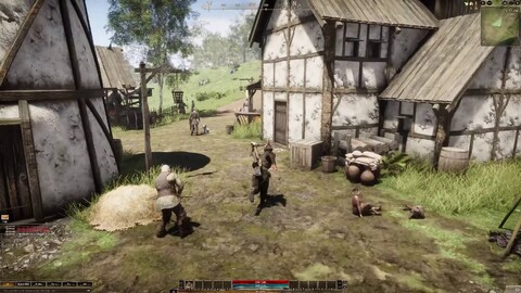 Exploration de villages et cités du MMORPG The Quinfall