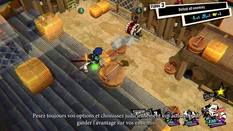 Persona 5 Tactica met ses combats à découvert