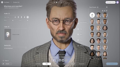 La simulation de vie inZOI distribuera gratuitement son éditeur de personnages