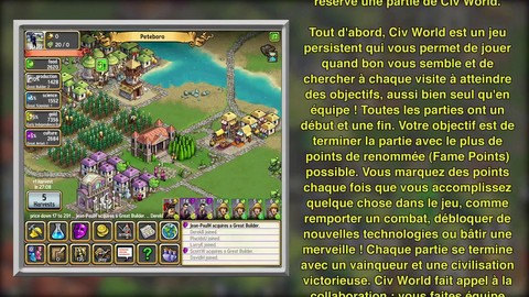 Aperçu du gameplay de Civ World (VOST)