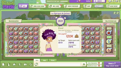 Les mini-jeux de Kawi Park