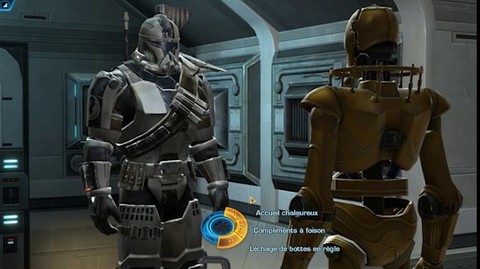 Mini-jeu Droïde de vaisseau : contenu narratif