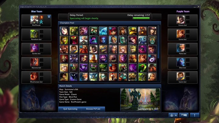 Présentation du "Mode spectateur" de League of Legends