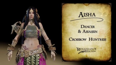 Zoom sur Aisha, la beauté meurtrière du MOBA Renaissance Heroes
