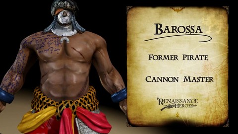 Zoom sur Barossa, le pirate de Renaissance Heroes