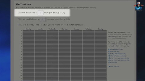 Le système de contrôle parental de Battle.net (VOST)
