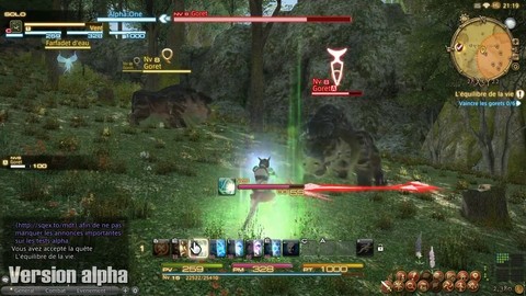 Quêtes et combats de FFXIV: A Realm Reborn (alpha)
