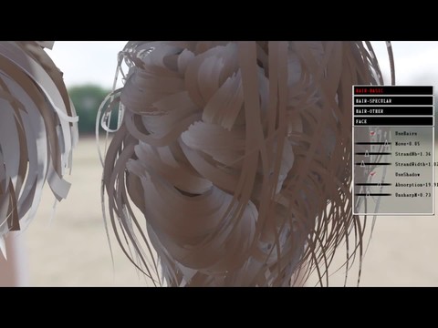 Moteur Luminous : gestion de la chevelure des avatars