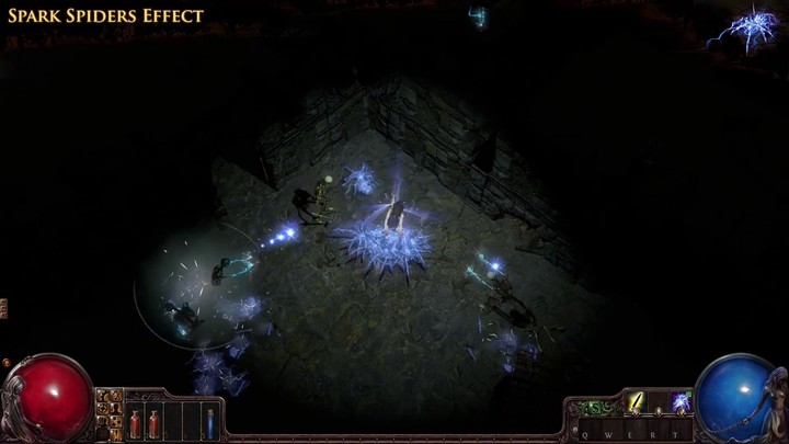 Aperçu des "Spark Spiders" de Path of Exile