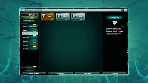 Utilisation de la boutique du jeu