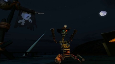 Aperçu de la map "Pirate Arena" de Guns and Robots