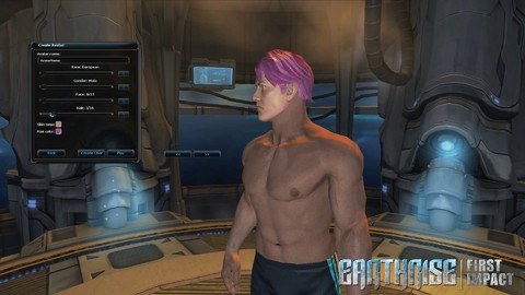 La création de personnage d'Earthrise: First Impact (alpha, v2)