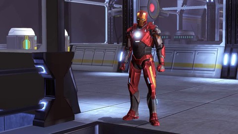 Aperçu des différents costumes d'Iron Man de Marvel Heroes