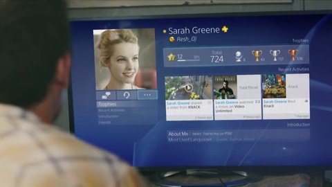 Aperçu de l'interface sociale de la PlayStation 4