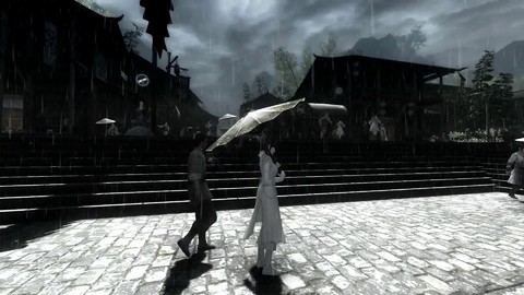 Aperçu des effets climatiques d'Age of Wushu : orage