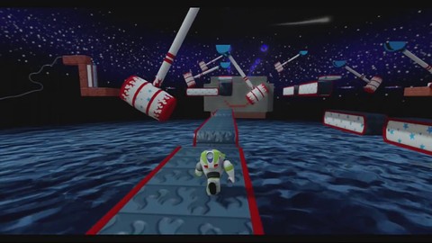 Aperçu du décor "Cosmic Platformer" de la Toy Box de Disney Infinity