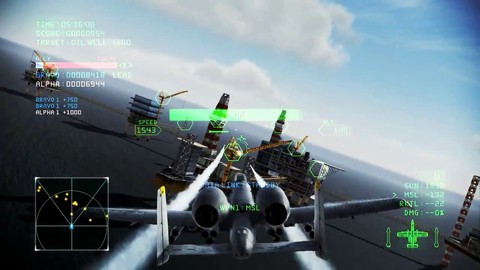 Aperçu des missions coopératives d'Ace Combat Infinity