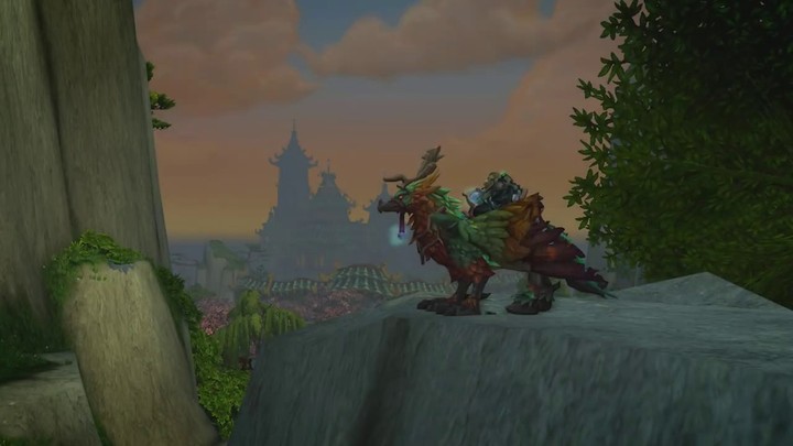Aperçu de l'hippogriffe émeraude, monture de parrainage de World of Warcraft