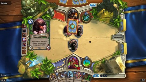 Match :  Voleur contre Chasseur dans HeathStone: Heroes of Warcraft