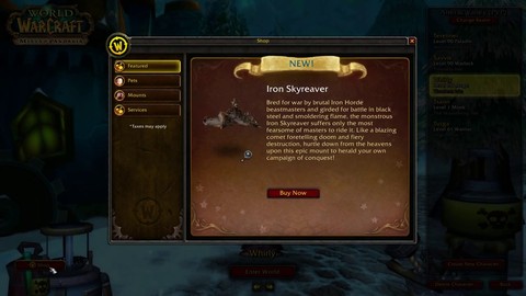 Tutoriel : le boost de personnage au niveau 90 de WOW: Warlords of Draenor