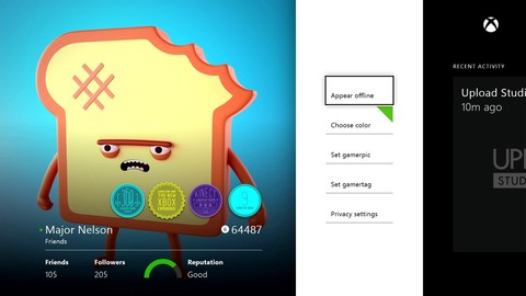 Présentation de la liste d'amis sur Xbox One (VO)