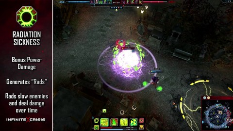 Champions du MOBA Infinite Crisis : Atomic Green Lantern expose sa radioactivité