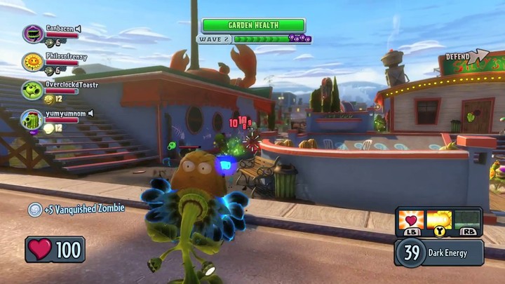 Gameplay de la version PC de Plants vs. Zombies: Garden Warfare