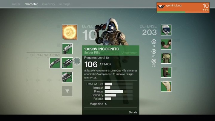 Aperçu de l'Armurerie de l'Avant-garde de Destiny