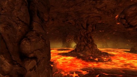 Aperçu du circuit volcanique "Chthonic Crater" de Quantum Rush