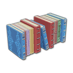 Prop-Row of Heavy Red Books.png