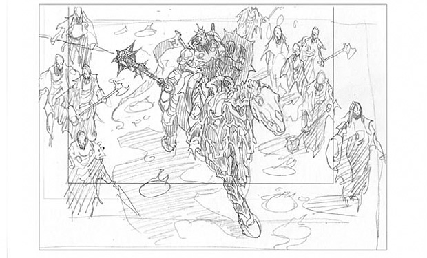 Croquis du Black Knight