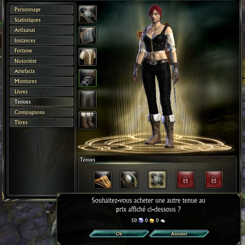 Rift - Les costumes
