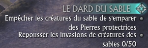 quete : dard du sable