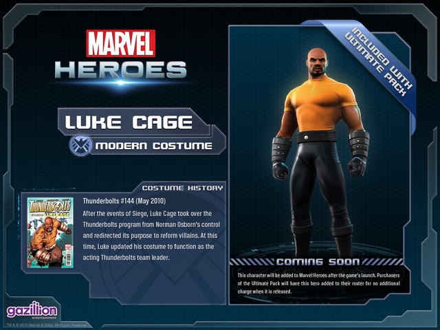 Aperçu des skins disponibles pour les héros - Costume lukecage modern