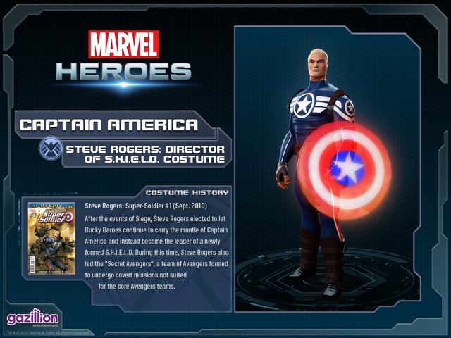 Aperçu des skins disponibles pour les héros - Costume captainamerica supersoldier