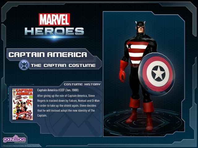 Aperçu des skins disponibles pour les héros - Costume captainamerica thecaptain