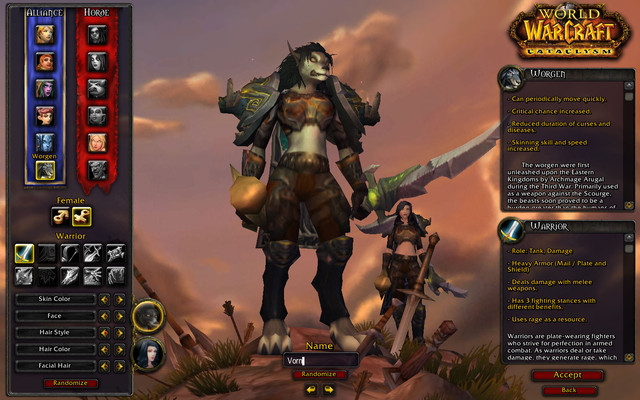 Worgen femelle