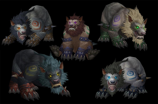 Cataclysm: formes de druide worgen (ours)