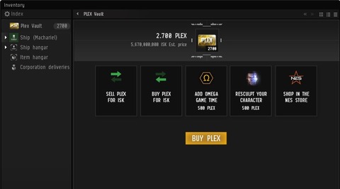 EVE Online - Du changement pour le système de PLEX d'EVE Online