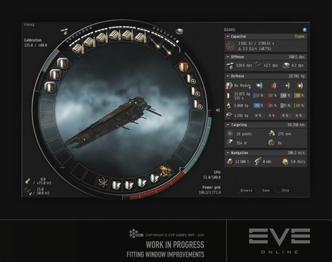 EVE Online - Nouvelle fenêtre de fitting