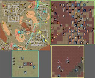 Carte avec zone de combat